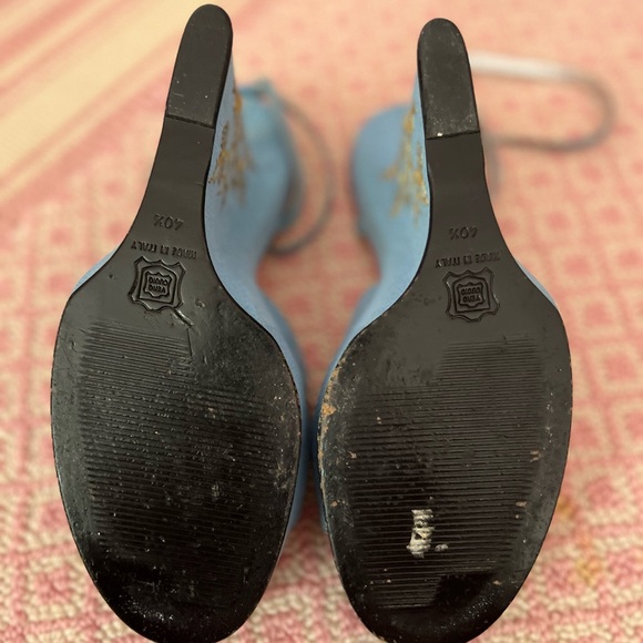 Dolce & Gabbana high heeled velvet shoes. Size 40 1/2 - Picture 5 of 5